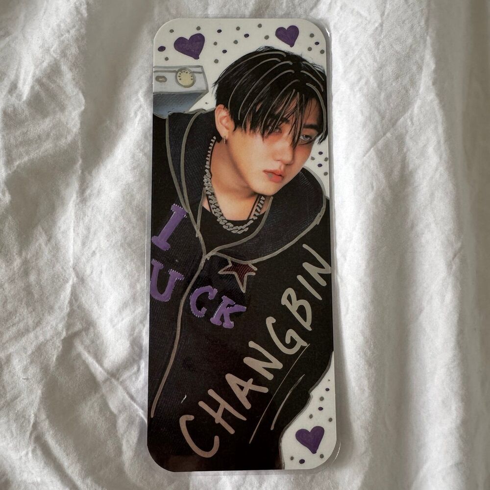 Changbin ticket bookmark laminated with reflective art designs